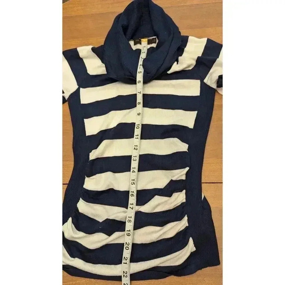 Women's striped red white & blue nautical cowl neck sweater the Limited size S - Picture 5 of 5